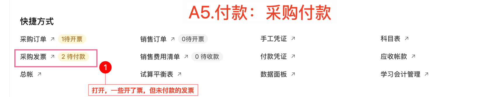 A5.付款：采购付款-1